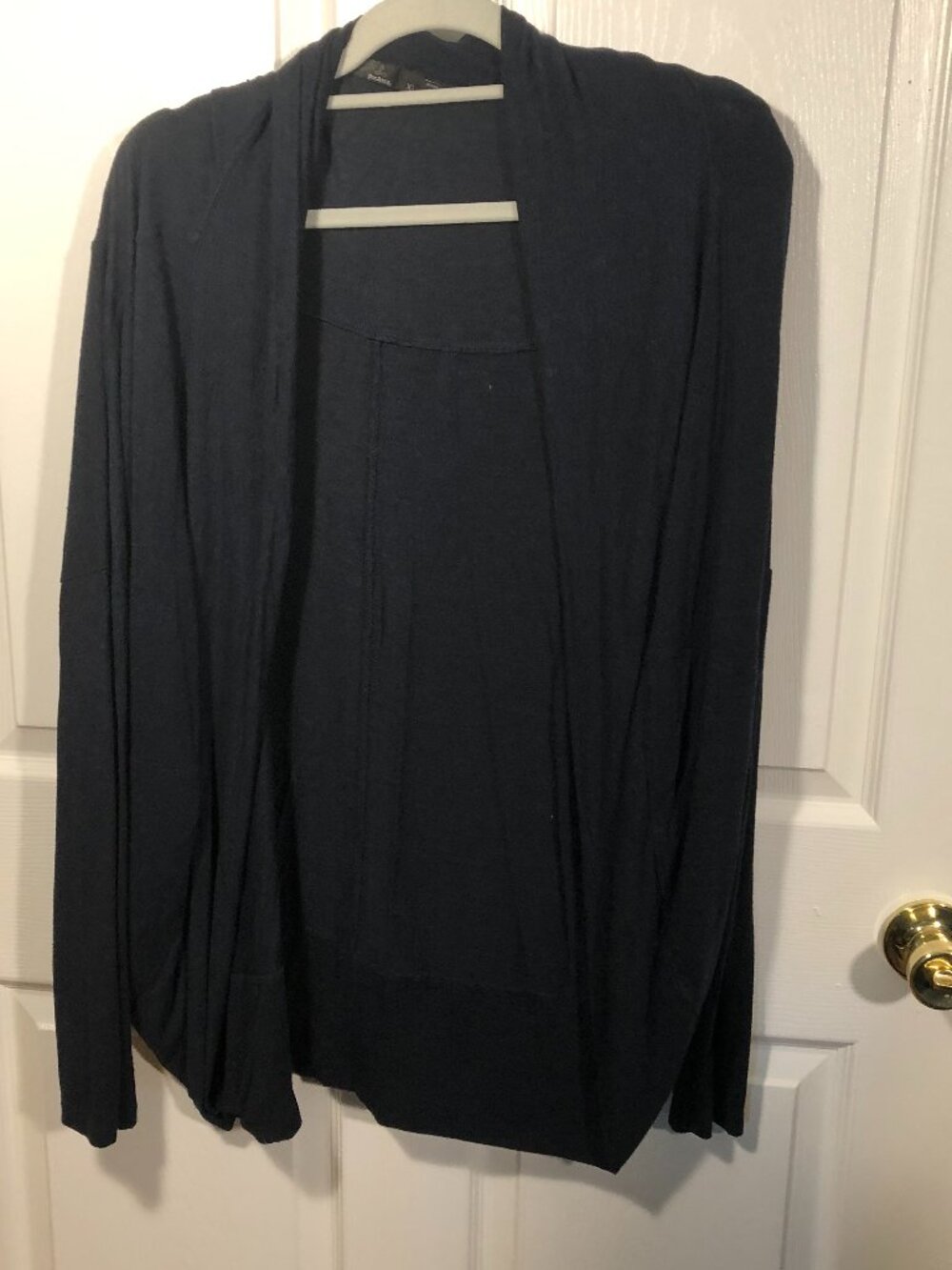 Prana women wrap up black cardigan, XL